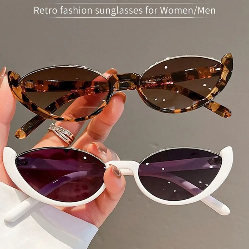 แว่นกันแดดทรงแคทอายขนาดเล็กสไต - Sunglasses Uv400 บทวิจารณ์และราคา