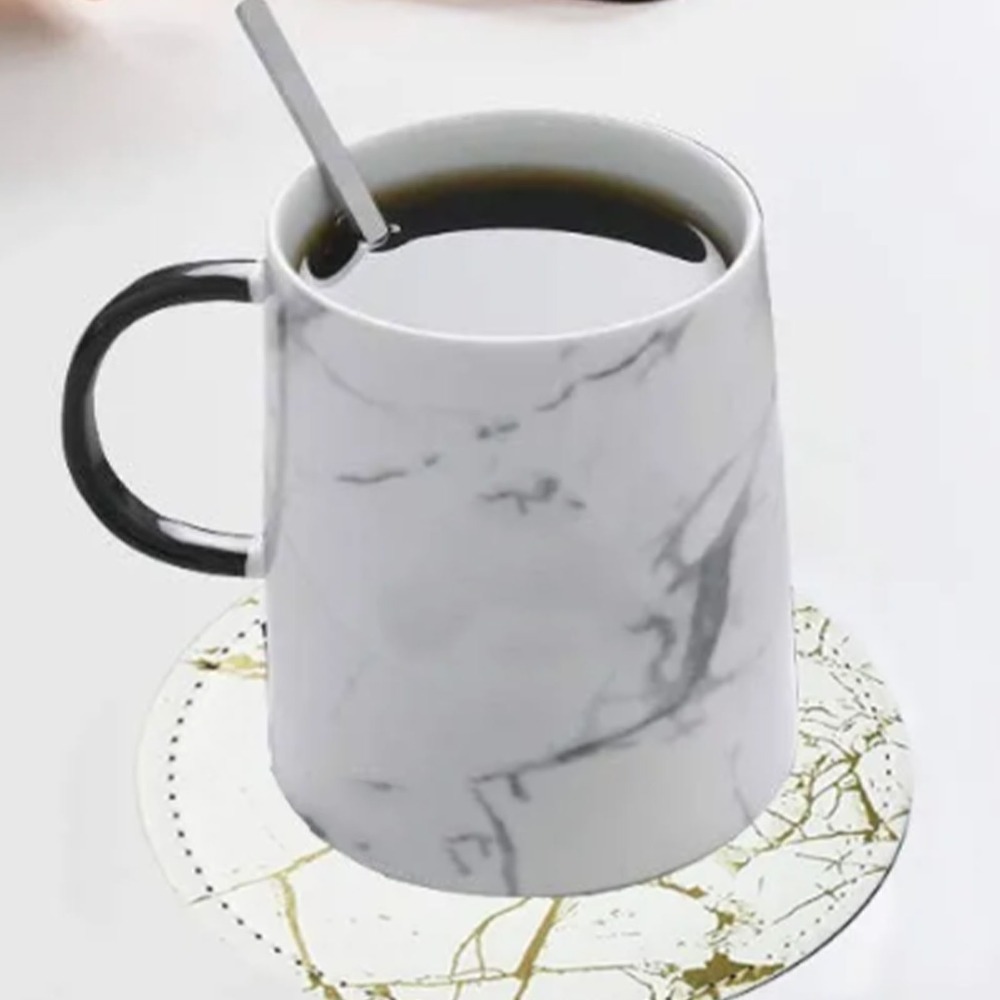 ชุดจานรองแก้ว 7 ชิ้น จานรองแก้ - Marble Coaster Set บทวิจารณ์และราคา