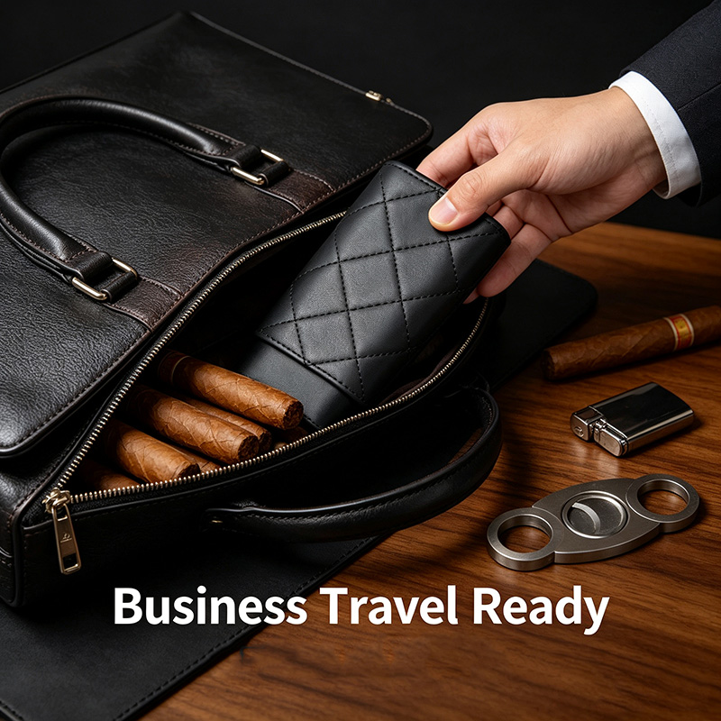 กล่องใส่ซิการ์ขนาดใหญ่ วัสดุหน - Premium Cigar Case บทวิจารณ์และราคา