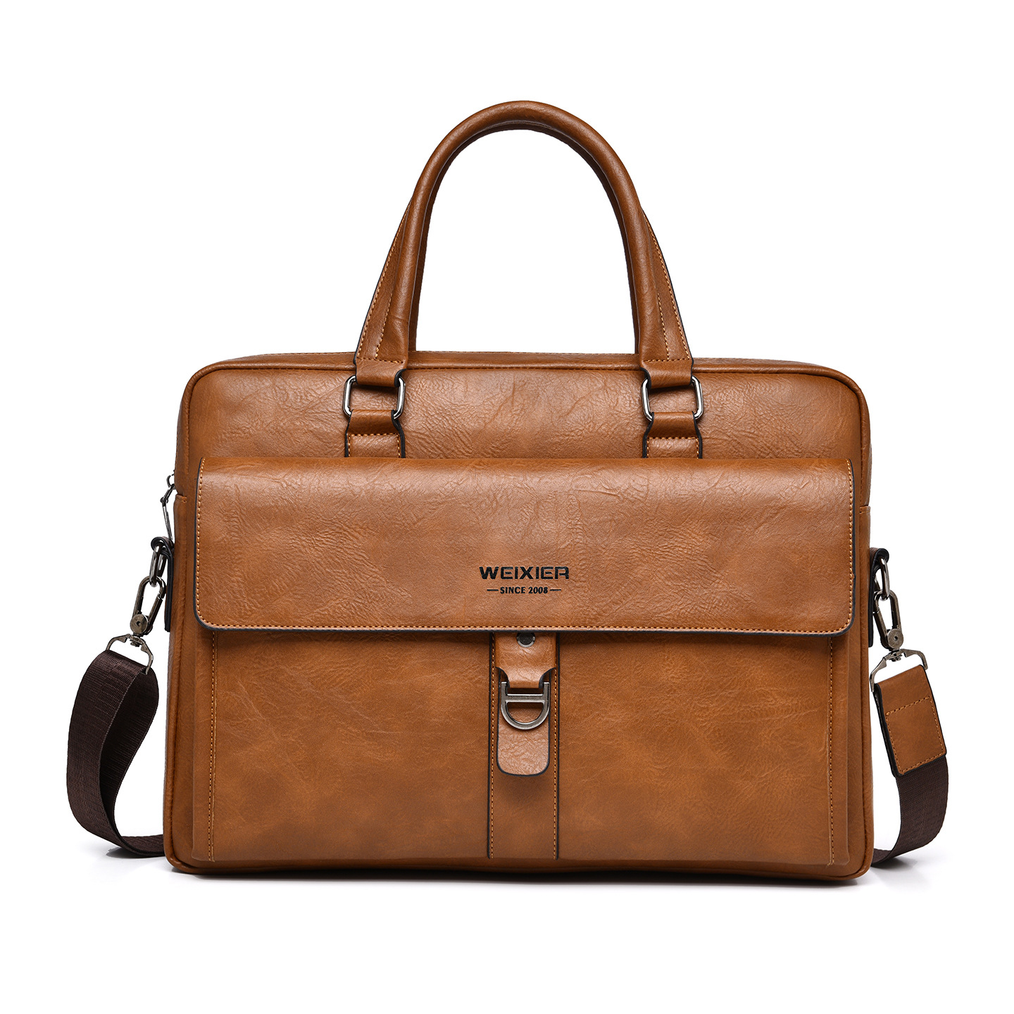 กระเป๋าเอกสารผู้ชายหนัง PU สีน - Leather Briefcase บทวิจารณ์และราคา
