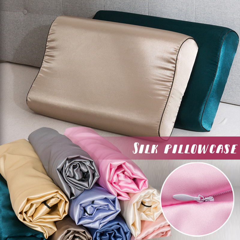 ปลอกหมอนผ้าซาตินเลียนแบบผ้าไหม - Silk Pillowcase บทวิจารณ์และราคา