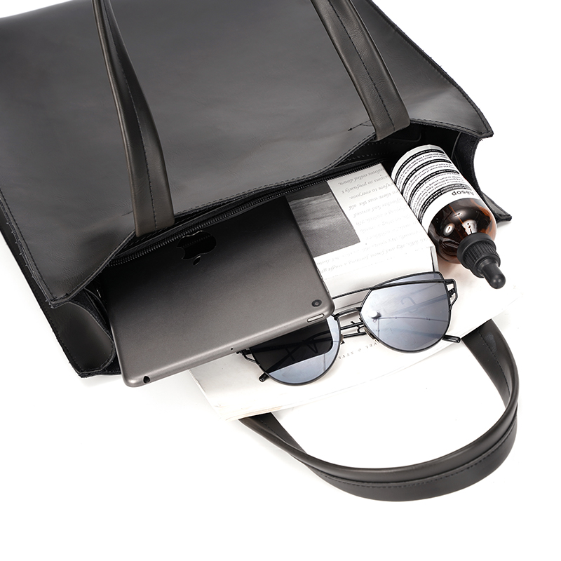 กระเป๋าถือหนังดีไซน์เรียบง่ายส - Leather Briefcase บทวิจารณ์และราคา