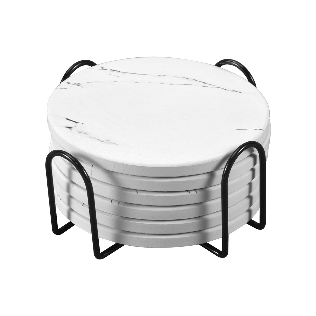 ที่รองแก้วสำหรับเครื่องดื่มชุด - Marble Coaster Set บทวิจารณ์และราคา