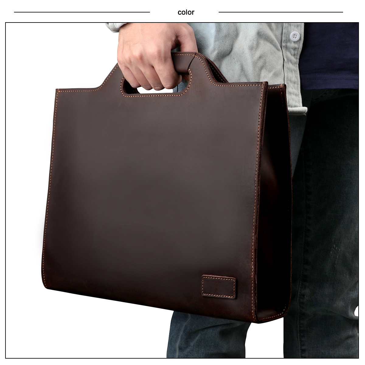 กระเป๋าแล็ปท็อปผู้ชาย, กระเป๋า - Leather Briefcase บทวิจารณ์และราคา